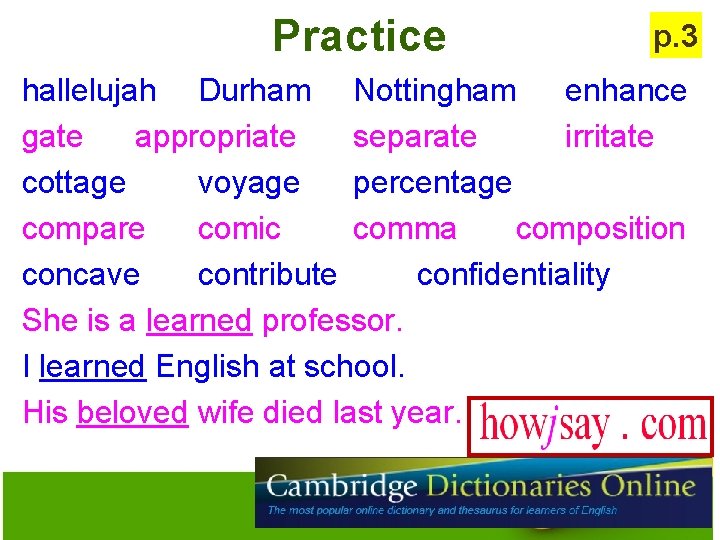 Practice p. 3 hallelujah Durham Nottingham enhance gate appropriate separate irritate cottage voyage percentage