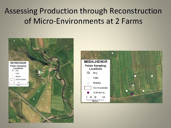 Assessing Production through Reconstruction of Micro-Environments at 2 Farms 