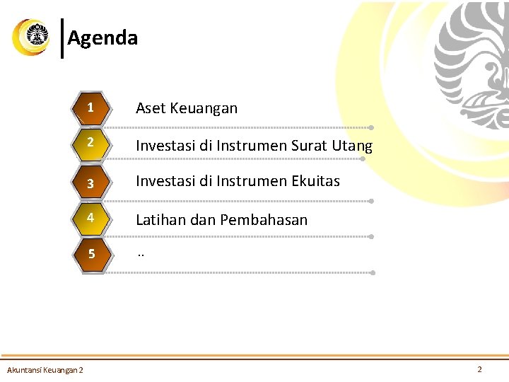 Agenda 3 4 1 Aset Keuangan 2 Investasi di Instrumen Surat Utang 3 Investasi