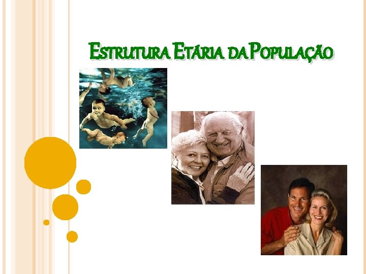 ESTRUTURA ETÁRIA DA POPULAÇÃO 