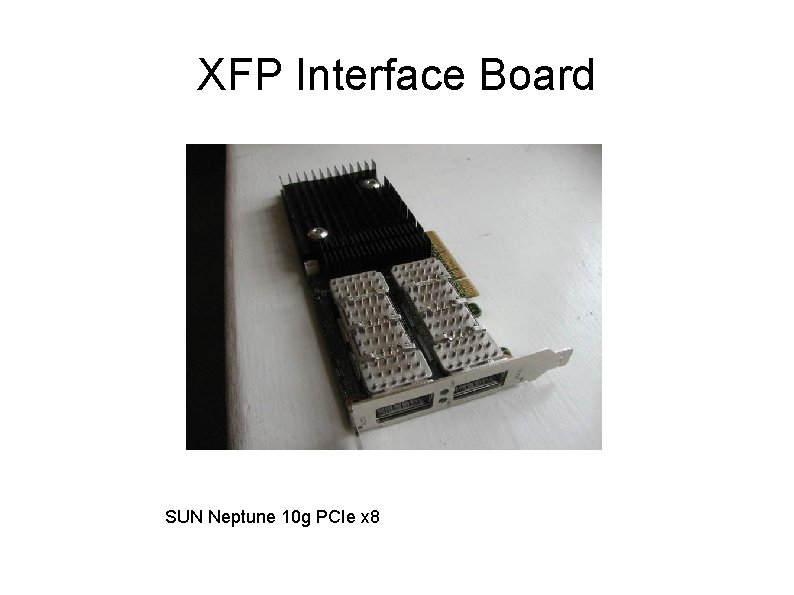 XFP Interface Board SUN Neptune 10 g PCIe x 8 