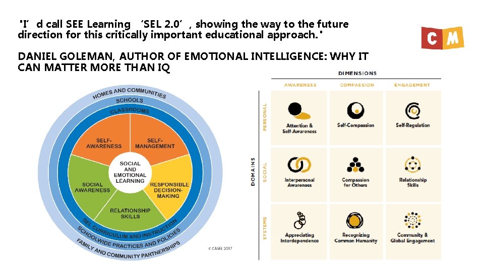 "I’d call SEE Learning ‘SEL 2. 0’, showing the way to the future direction "I’d call SEE Learning ‘SEL 2. 0’, showing the way to the future direction