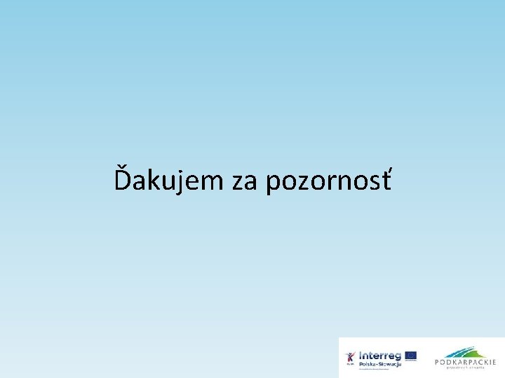 Ďakujem za pozornosť 