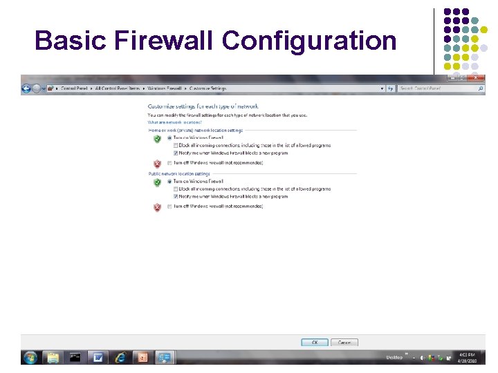 Basic Firewall Configuration 45 