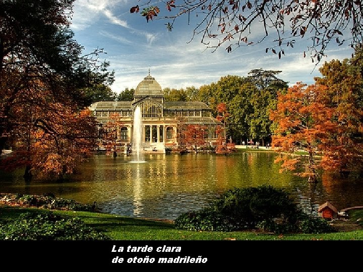 La tarde clara de otoño madrileño 