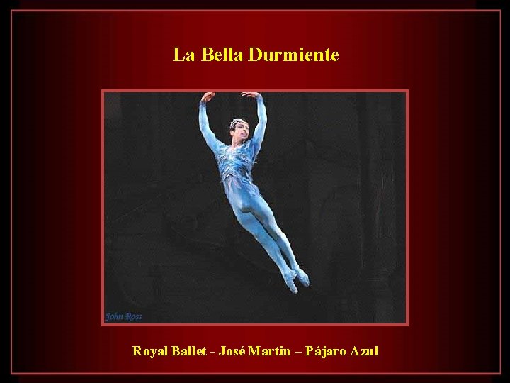 La Bella Durmiente Royal Ballet - José Martin – Pájaro Azul 