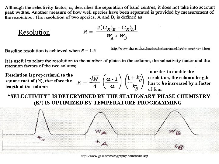 Resolution is proportional to the square root of (N), therefore the length of the Resolution is proportional to the square root of (N), therefore the length of the