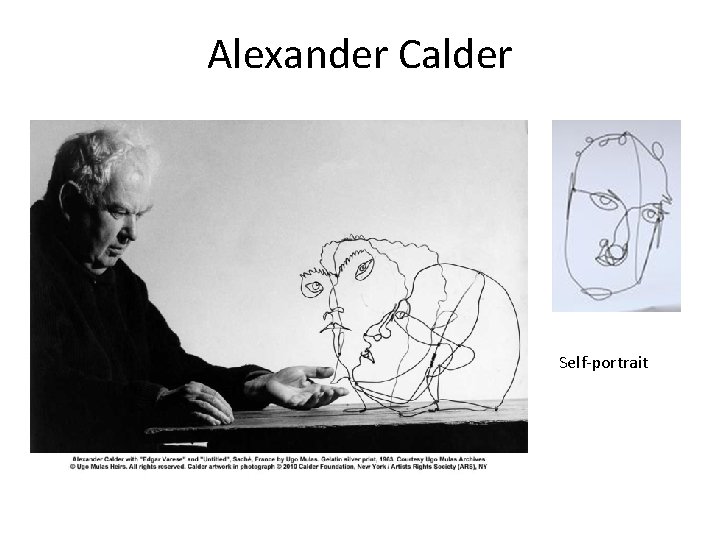 Alexander Calder Self-portrait 