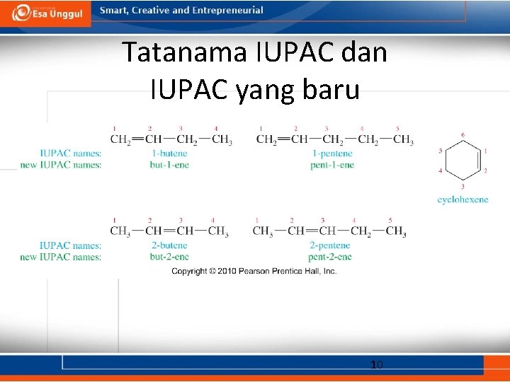 Tatanama IUPAC dan IUPAC yang baru 10 