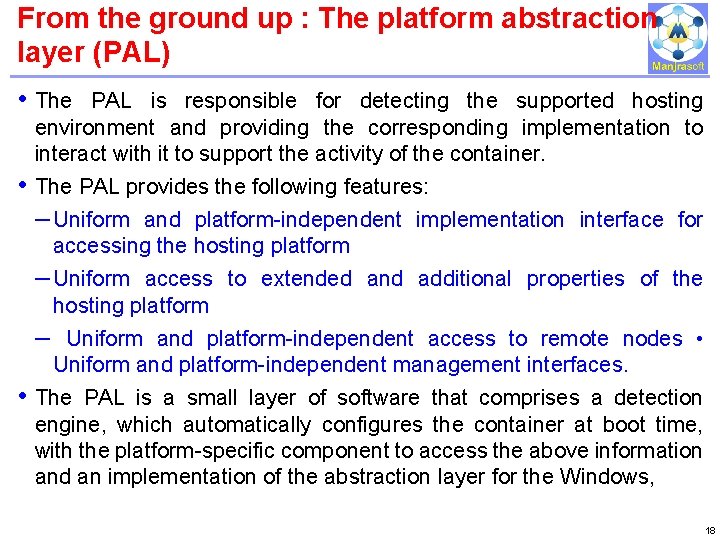 From the ground up : The platform abstraction layer (PAL) IBM Power Systems • From the ground up : The platform abstraction layer (PAL) IBM Power Systems •