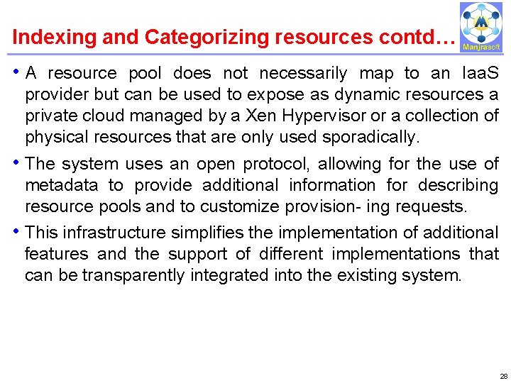 Indexing and Categorizing resources contd… IBM Power Systems • A resource pool does not Indexing and Categorizing resources contd… IBM Power Systems • A resource pool does not