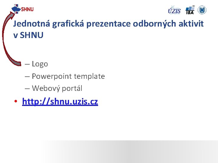 Jednotná grafická prezentace odborných aktivit v SHNU – Logo – Powerpoint template – Webový