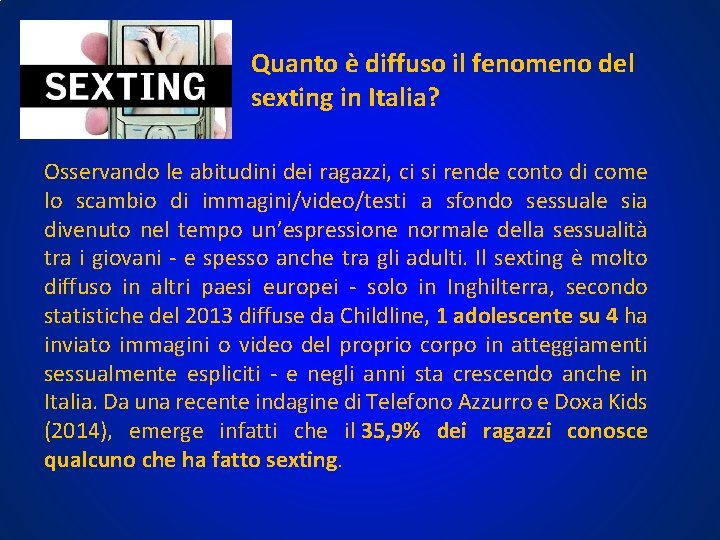 Quanto è diffuso il fenomeno del sexting in Italia? Osservando le abitudini dei ragazzi, Quanto è diffuso il fenomeno del sexting in Italia? Osservando le abitudini dei ragazzi,