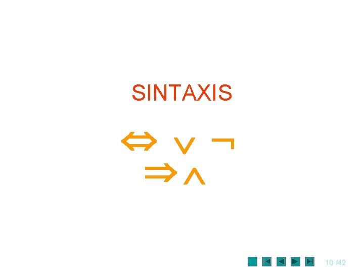 SINTAXIS 10 /42 