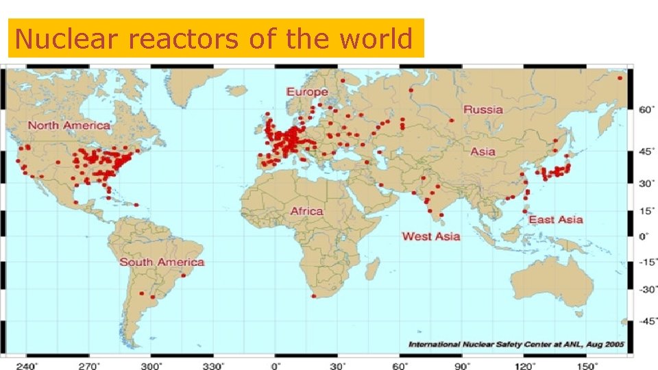Nuclear reactors of the world 