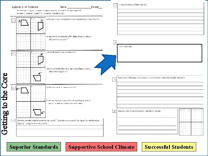 Getting to the Core Superior Standards Supportive School Climate Successful Students 