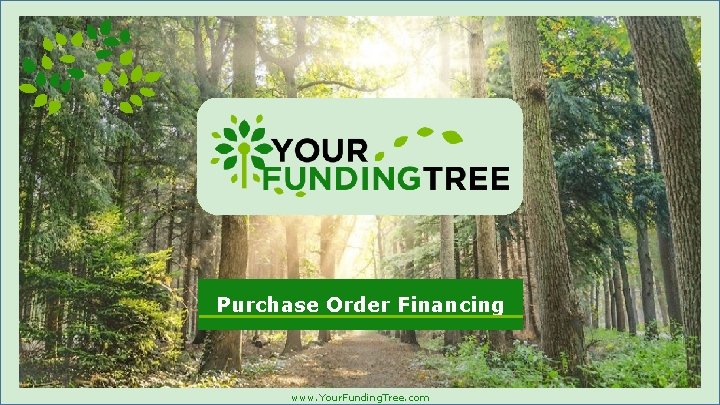 Purchase Order Financing www. Your. Funding. Tree. com 