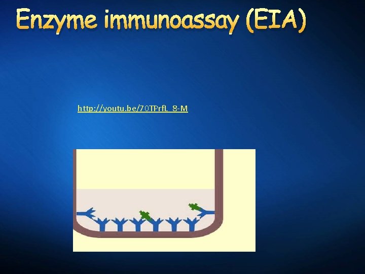 Enzyme immunoassay (EIA) http: //youtu. be/70 TPrf. L_8 -M 