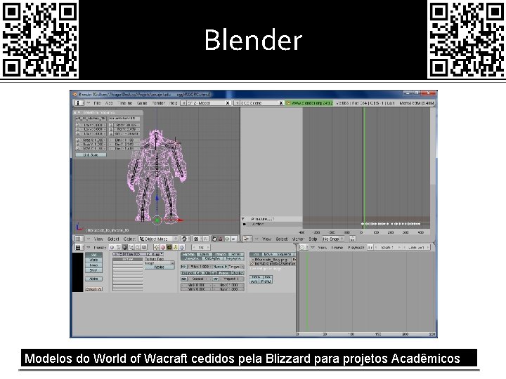 Blender Modelos do World of Wacraft cedidos pela Blizzard para projetos Acadêmicos 