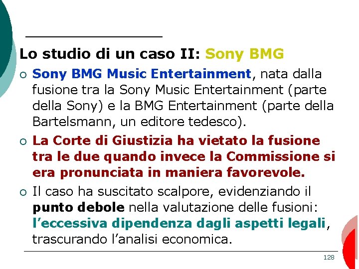 Lo studio di un caso II: Sony BMG ¡ Sony BMG Music Entertainment, nata