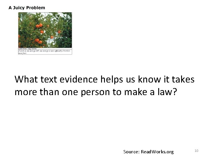 What text evidence helps us know it takes more than one person to make