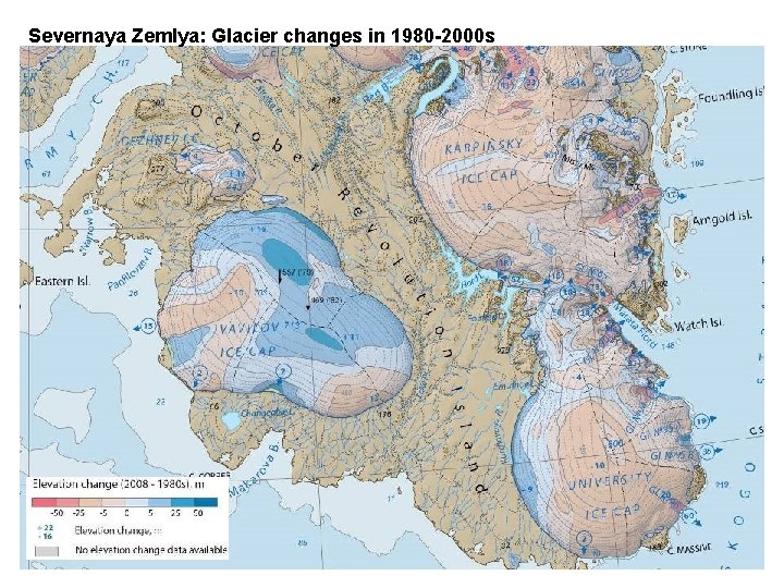 Severnaya Zemlya: Glacier changes in 1980 -2000 s 