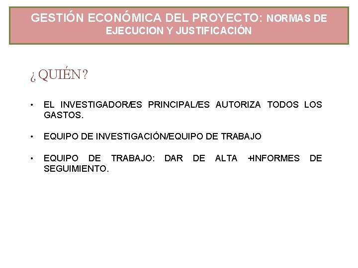 VICERRECTORADO DE INVESTIGACIN Y TRANSFERENCIA TALLER PRESENTACION DE
