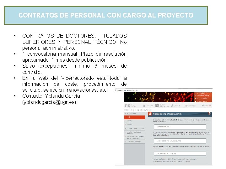 VICERRECTORADO DE INVESTIGACIN Y TRANSFERENCIA TALLER PRESENTACION DE
