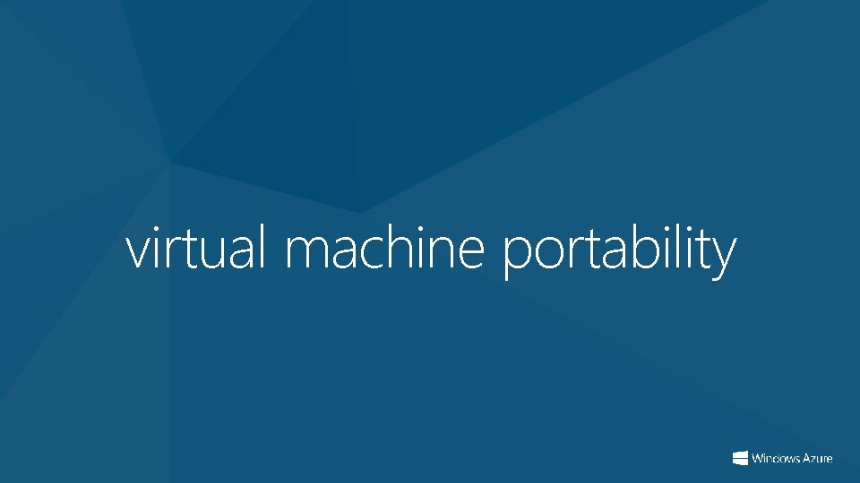 virtual machine portability 