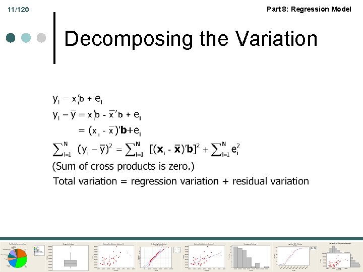 11/120 Part 8: Regression Model Decomposing the Variation 