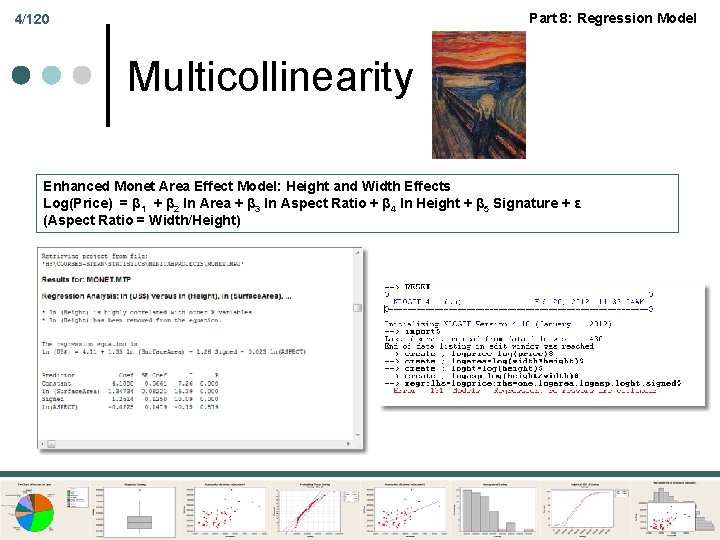 Part 8: Regression Model 4/120 Multicollinearity Enhanced Monet Area Effect Model: Height and Width