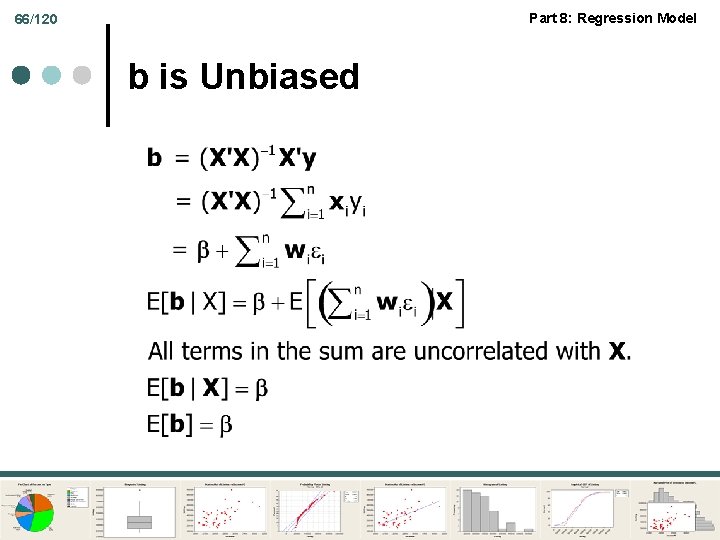 Part 8: Regression Model 66/120 b is Unbiased 