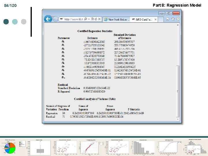 84/120 Part 8: Regression Model 