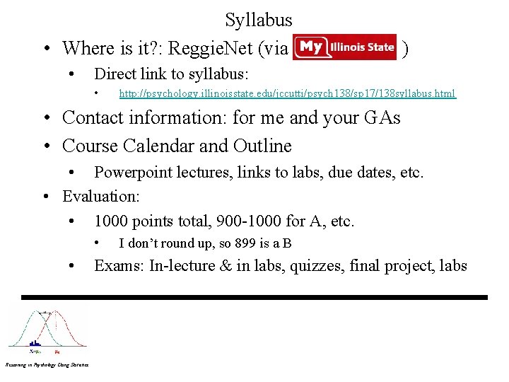 Syllabus • Where is it? : Reggie. Net (via • ) Direct link to