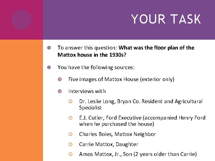 YOUR TASK To answer this question: What was the floor plan of the Mattox