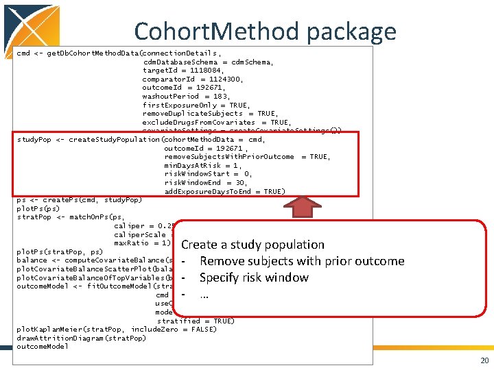 Cohort. Method package cmd <- get. Db. Cohort. Method. Data(connection. Details , cdm. Database.