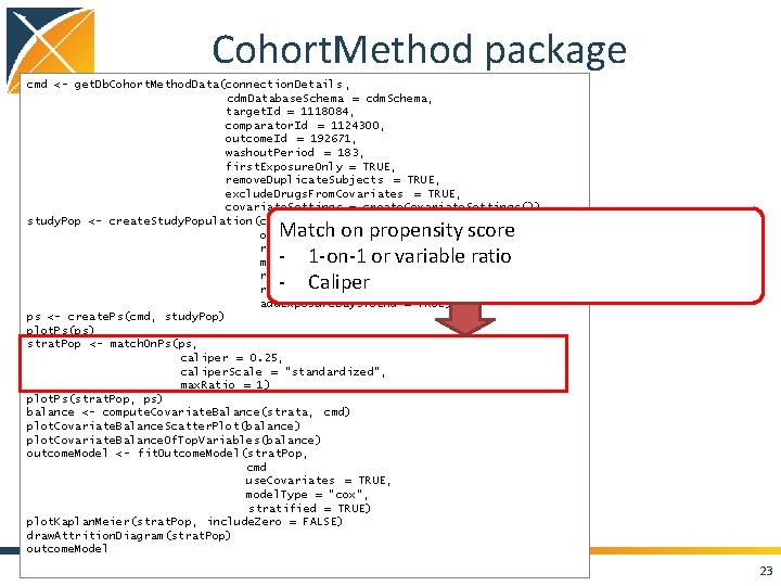 Cohort. Method package cmd <- get. Db. Cohort. Method. Data(connection. Details , cdm. Database.