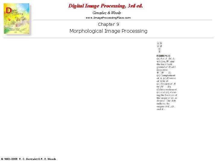 Digital Image Processing, 3 rd ed. Gonzalez & Woods www. Image. Processing. Place. com