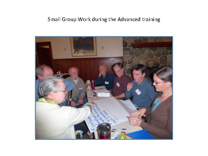 Small Group Work during the Advanced training 