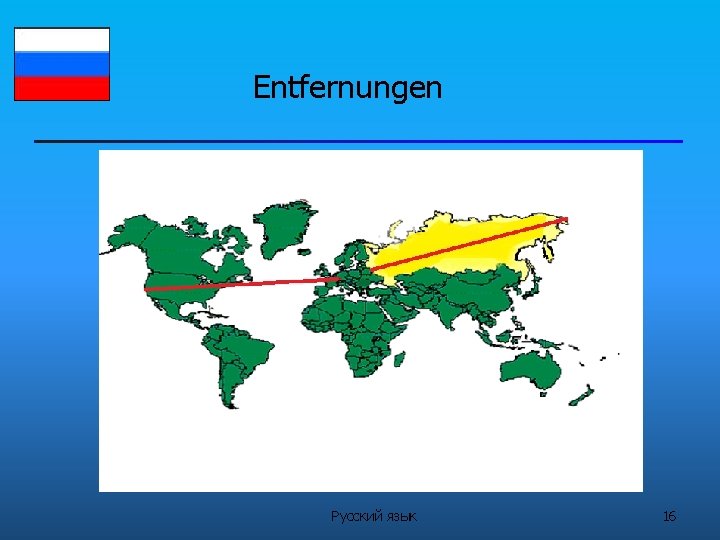 Entfernungen Русский язык 16 