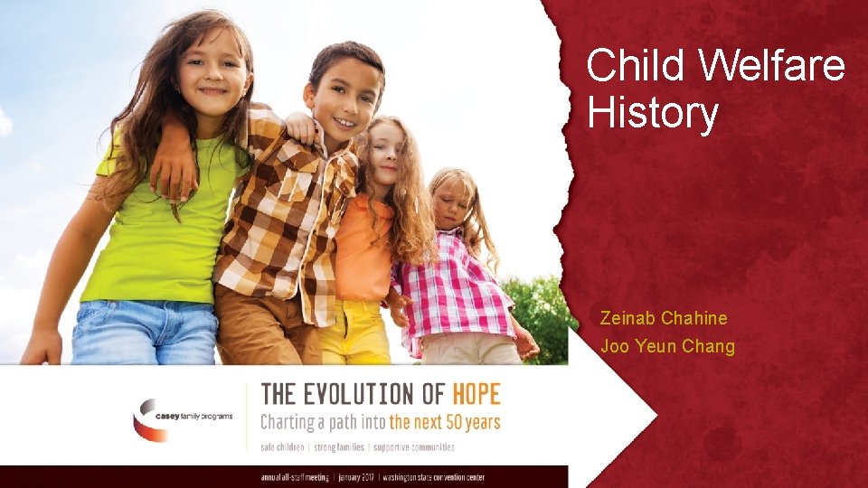 Child Welfare History Zeinab Chahine Joo Yeun Chang 