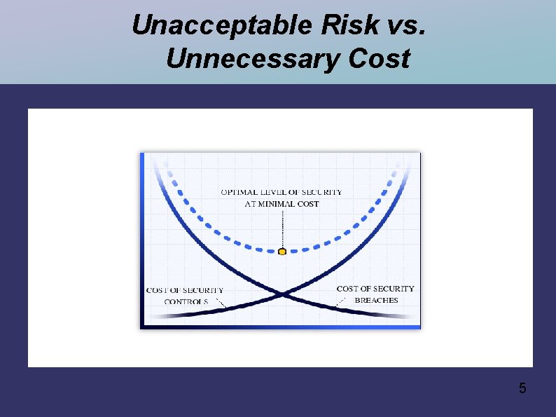 Unacceptable Risk vs. Unnecessary Cost 5 