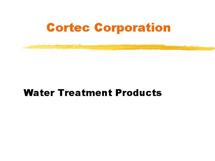 Cortec Corporation Water Treatment Products 