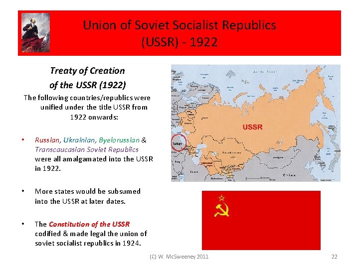 Union of Soviet Socialist Republics (USSR) - 1922 Treaty of Creation of the USSR