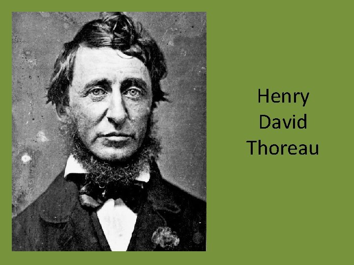 Henry David Thoreau 