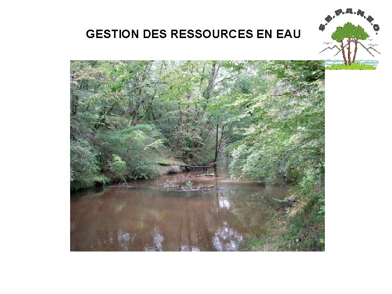  GESTION DES RESSOURCES EN EAU 