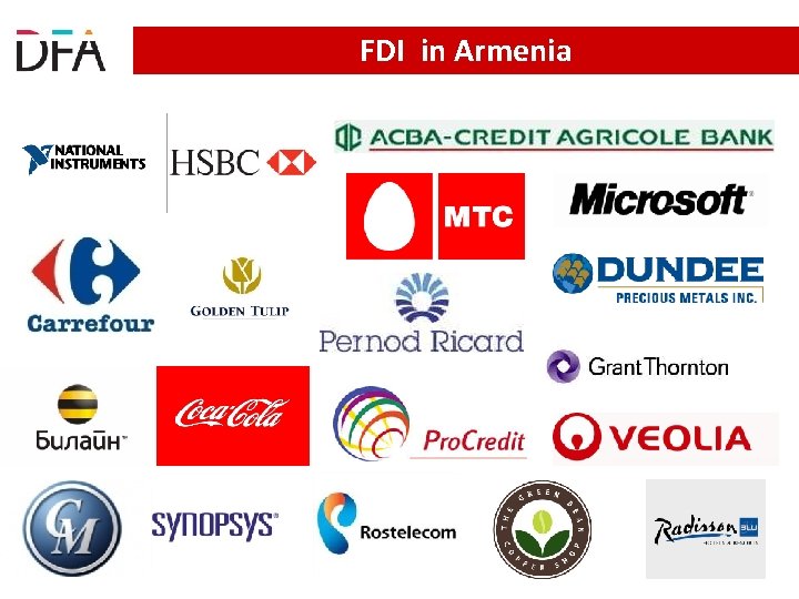 FDI in Armenia FDI in Armenia