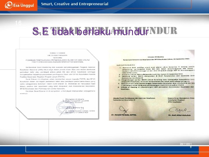 16 S. E tidak berlaku mundur 26/11/201 5 16 S. E tidak berlaku mundur 26/11/201 5
