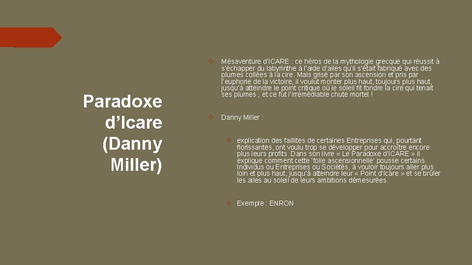 Paradoxe d’Icare (Danny Miller) Mésaventure d’ICARE : ce héros de la mythologie grecque qui