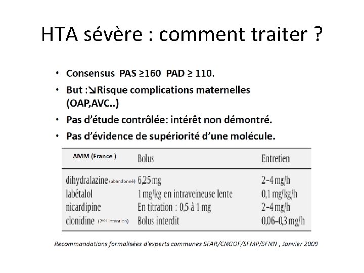 HTA sévère : comment traiter ? 